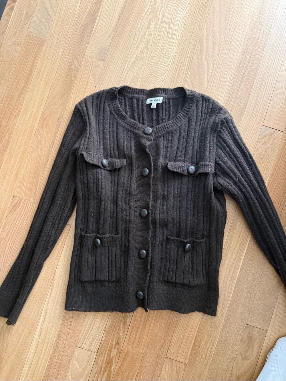 Max Studio Brown Cardigan